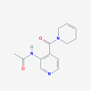 molecular formula C13H15N3O2 B7101540 N-[4-(3,6-dihydro-2H-pyridine-1-carbonyl)pyridin-3-yl]acetamide 