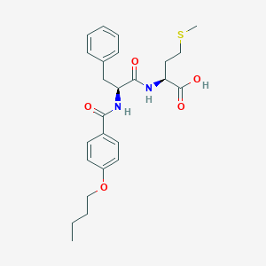 DL-Methionine, N-(N-(4-butoxybenzoyl)-DL-phenylalanyl)-