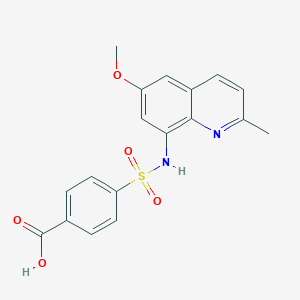 4-[(6-Methoxy-2-methylquinolin-8-yl)sulfamoyl]benzoic acid