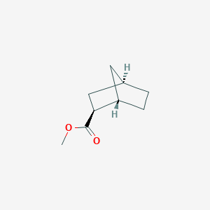 molecular formula C9H14O2 B071040 Bicyclo[2.2.1]heptane-2-carboxylic acid, methyl ester, (1S-exo)-(9CI) CAS No. 186182-40-1