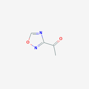 molecular formula C4H4N2O2 B071064 1-(1,2,4-Oxadiazol-3-yl)ethanone CAS No. 185445-03-8