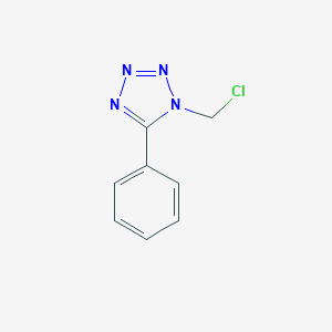 molecular formula C8H7ClN4 B071066 1-(Chloromethyl)-5-phenyltetrazole CAS No. 178904-88-6