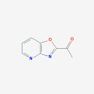 molecular formula C8H6N2O2 B071068 1-([1,3]Oxazolo[4,5-b]pyridin-2-yl)ethanone CAS No. 185444-97-7