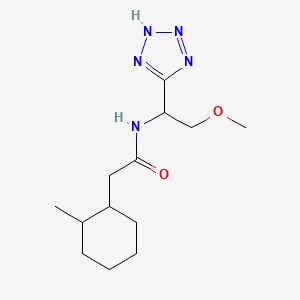 molecular formula C13H23N5O2 B7106844 N-[2-methoxy-1-(2H-tetrazol-5-yl)ethyl]-2-(2-methylcyclohexyl)acetamide 