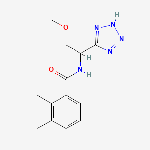 molecular formula C13H17N5O2 B7106864 N-[2-methoxy-1-(2H-tetrazol-5-yl)ethyl]-2,3-dimethylbenzamide 