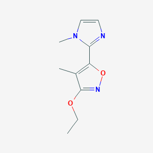 3-ethoxy-4-methyl-5-(1-methyl-1H-imidazol-2-yl)isoxazole