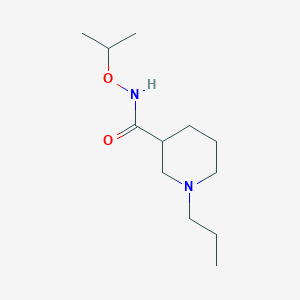 molecular formula C12H24N2O2 B7107207 N-propan-2-yloxy-1-propylpiperidine-3-carboxamide 