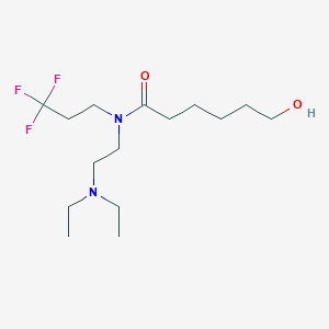 molecular formula C15H29F3N2O2 B7107250 N-[2-(diethylamino)ethyl]-6-hydroxy-N-(3,3,3-trifluoropropyl)hexanamide 