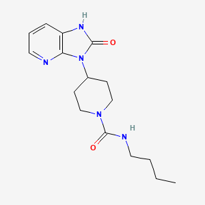 molecular formula C16H23N5O2 B7107774 N-butyl-4-(2-oxo-1H-imidazo[4,5-b]pyridin-3-yl)piperidine-1-carboxamide 
