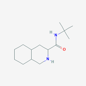 molecular formula C14H26N2O B071079 N-(tert-butyl)decahydroisoquinoline-3-carboxamide CAS No. 168899-60-3