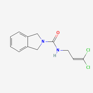 molecular formula C12H12Cl2N2O B7107991 N-(3,3-dichloroprop-2-enyl)-1,3-dihydroisoindole-2-carboxamide 