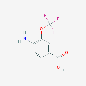molecular formula C8H6F3NO3 B071083 4-amino-3-(trifluoromethoxy)benzoic Acid CAS No. 175278-22-5