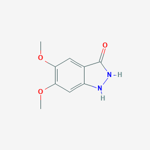 molecular formula C9H10N2O3 B071085 5,6-Dimethoxy-1,2-dihydro-3H-indazol-3-one CAS No. 164582-90-5