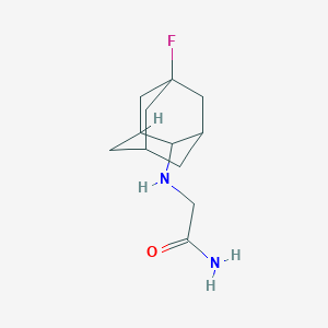 molecular formula C12H19FN2O B7108554 2-[(5-Fluoro-2-adamantyl)amino]acetamide 