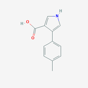 molecular formula C12H11NO2 B071087 4-(4-methylphenyl)-1H-pyrrole-3-carboxylic Acid CAS No. 191668-22-1