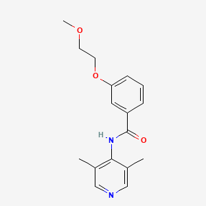molecular formula C17H20N2O3 B7108830 N-(3,5-dimethylpyridin-4-yl)-3-(2-methoxyethoxy)benzamide 