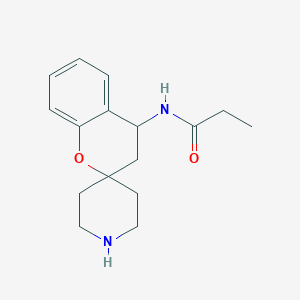 molecular formula C16H22N2O2 B7109258 N-spiro[3,4-dihydrochromene-2,4'-piperidine]-4-ylpropanamide 