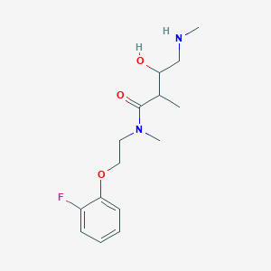 molecular formula C15H23FN2O3 B7109279 N-[2-(2-fluorophenoxy)ethyl]-3-hydroxy-N,2-dimethyl-4-(methylamino)butanamide 