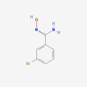 molecular formula C7H7BrN2O B071093 3-bromo-N'-hydroxybenzenecarboximidamide CAS No. 173406-70-7