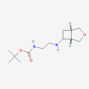 molecular formula C13H24N2O3 B7109414 tert-butyl N-[2-[[(1S,5S)-3-oxabicyclo[3.2.0]heptan-6-yl]amino]ethyl]carbamate 