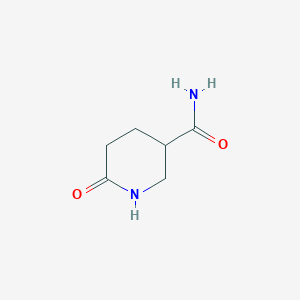molecular formula C6H10N2O2 B071099 6-Oxopiperidine-3-carboxamide CAS No. 189763-34-6