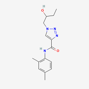 molecular formula C15H20N4O2 B7110308 N-(2,4-dimethylphenyl)-1-(2-hydroxybutyl)triazole-4-carboxamide 