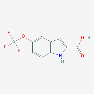 molecular formula C10H6F3NO3 B071104 5-(trifluoromethoxy)-1H-indole-2-carboxylic acid CAS No. 175203-84-6