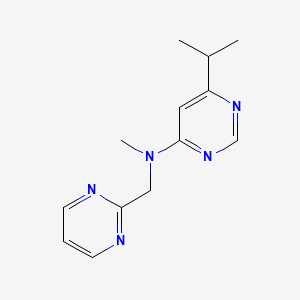 molecular formula C13H17N5 B7110434 N-methyl-6-propan-2-yl-N-(pyrimidin-2-ylmethyl)pyrimidin-4-amine 