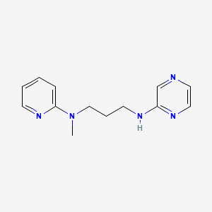molecular formula C13H17N5 B7110584 N'-methyl-N-pyrazin-2-yl-N'-pyridin-2-ylpropane-1,3-diamine 