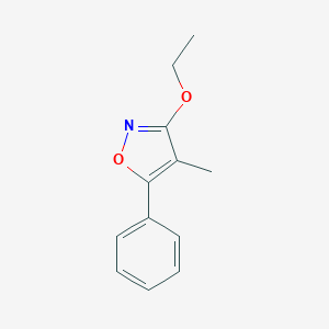 molecular formula C12H13NO2 B071106 3-Ethoxy-4-methyl-5-phenylisoxazole CAS No. 166180-83-2