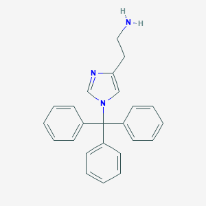 molecular formula C24H23N3 B071128 2-(1-Trityl-1H-imidazol-4-yl)-ethylamine CAS No. 195053-92-0