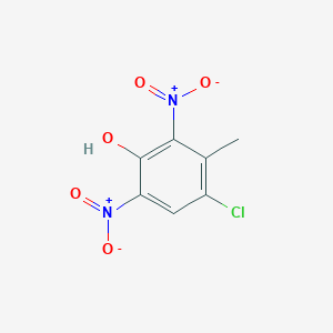 molecular formula C7H5ClN2O5 B071131 4-Chloro-3-methyl-2,6-dinitrophenol CAS No. 159968-57-7