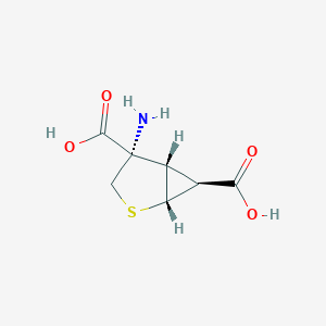 molecular formula C7H9NO4S B071138 (1R,4S,5S,6S)-4-amino-2-thiabicyclo[3.1.0]hexane-4,6-dicarboxylic acid CAS No. 191471-53-1