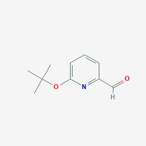 molecular formula C10H13NO2 B071144 6-(tert-Butoxy)picolinaldehyde CAS No. 195044-13-4