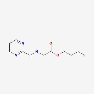 molecular formula C12H19N3O2 B7114558 Butyl 2-[methyl(pyrimidin-2-ylmethyl)amino]acetate 