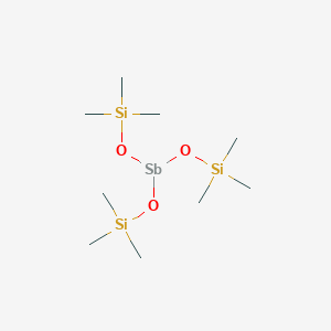 molecular formula C9H27O3SbSi3 B071154 TRIS(TRIMETHYLSILOXY)ANTIMONY CAS No. 194033-87-9