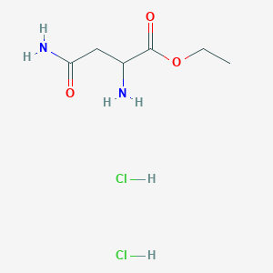 Ethyl 2,4-diamino-4-oxobutanoate dihydrochloride