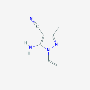 5-Amino-1-ethenyl-3-methylpyrazole-4-carbonitrile