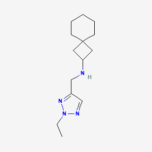 molecular formula C14H24N4 B7117707 N-[(2-ethyltriazol-4-yl)methyl]spiro[3.5]nonan-2-amine 