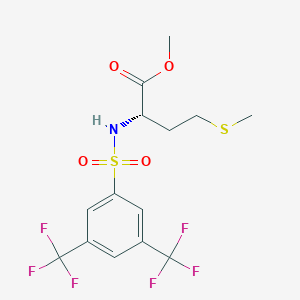 N-[3,5-Bis(trifluoromethyl)benzenesulfonyl]-L-methionine methyl ester