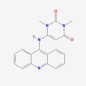Pyrimidine-2,4(1H,3H)-dione, 1,3-dimethyl-6-(9-acridinylamino)-