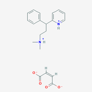 molecular formula C16H20N2.C4H4O4<br>C20H24N2O4 B000712 Pheniramine Maleate CAS No. 132-20-7
