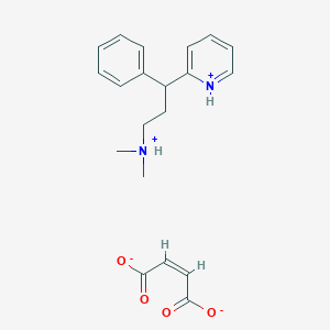 molecular formula C20H24N2O4 B000712 Pheniramine maleate CAS No. 132-20-7