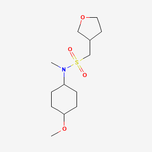 molecular formula C13H25NO4S B7120307 N-(4-methoxycyclohexyl)-N-methyl-1-(oxolan-3-yl)methanesulfonamide 