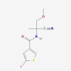 molecular formula C10H11IN2O2S B7120467 N-(2-cyano-1-methoxypropan-2-yl)-5-iodothiophene-3-carboxamide 