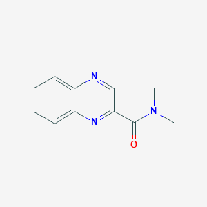 molecular formula C11H11N3O B7120657 N,N-dimethylquinoxaline-2-carboxamide 