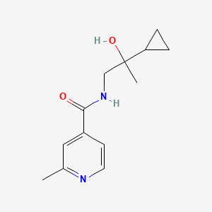 molecular formula C13H18N2O2 B7120799 N-(2-cyclopropyl-2-hydroxypropyl)-2-methylpyridine-4-carboxamide 