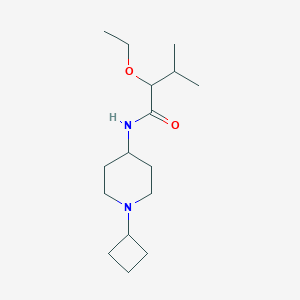 molecular formula C16H30N2O2 B7121149 N-(1-cyclobutylpiperidin-4-yl)-2-ethoxy-3-methylbutanamide 