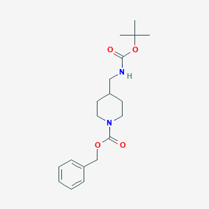 molecular formula C19H28N2O4 B071213 1-N-Cbz-4-N-(Boc-aminomethyl)piperidine CAS No. 172348-56-0