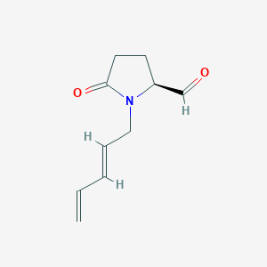 (2S)-5-oxo-1-[(2E)-penta-2,4-dienyl]pyrrolidine-2-carbaldehyde